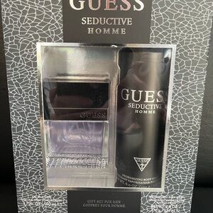 GUESS Seductive Homme Men's Gift Set - Black and Silver